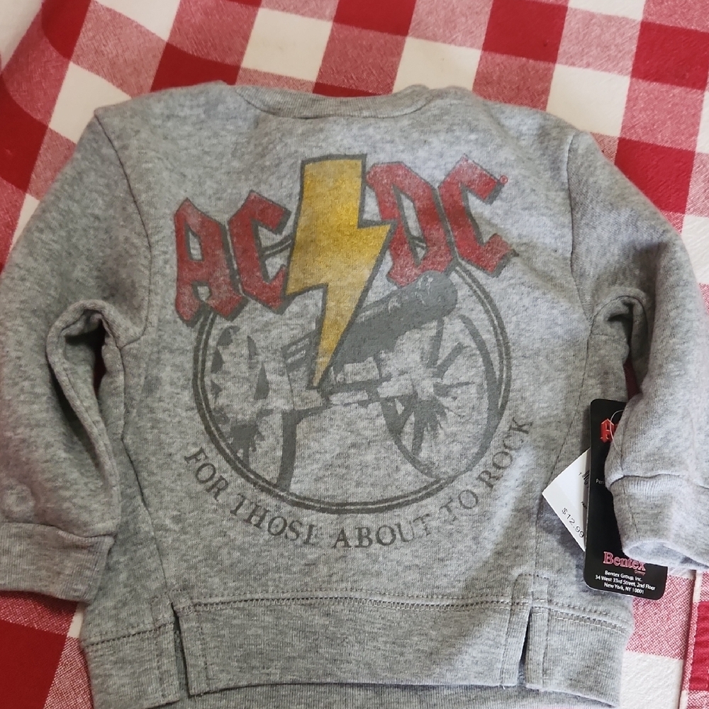 AC/DC Kids Gray Sweatshirt